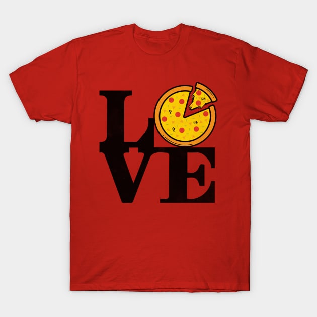 Pizza Love T-Shirt by Chesterika